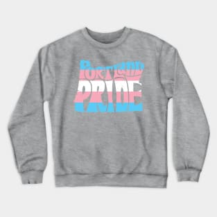 Portland Pride Festival Oregon Silhouette  - Trans - Vintage Crewneck Sweatshirt